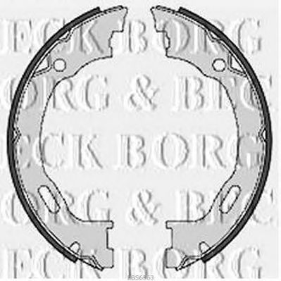BORG & BECK bbs6363 -  Комплект тормозных колодок